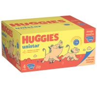 Huggies Unistar pannolini 7-18kg taglia 4 mega scorta 144 pezzi