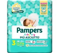 Pampers Baby Dry pannolini 4-9kg taglia 3 midi 20 pezzi