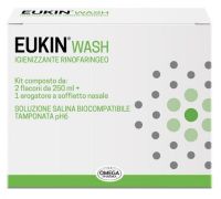 Eukin Wash kit dispositivo medico per il lavaggio della mucosa nasale 2 x 250ml