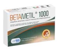 Betametil 1000 integratore di vitamina B12 4 compresse sublinguali