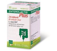 Enterolactis Plus integratore di fermenti lattici per l'equilibrio della flora batterica intestinale 15 capsule