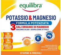 EQUILIBRA POTASSIO&MAGNESIO FORMULA POTENZIATA 3 SALI ORGANICI DI MAGNESIO 14 BUSTINE