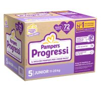 Pampers Progressi taglia 5 junior 11-25kg 72 pezzi