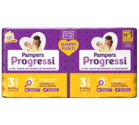Pampers Progressi pannolini 4-9kg taglia 3 midi pacco doppio 54 pezzi