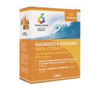 Colours of Life Magnesio e Potassio 100% Citrati integratore di sali minerali 14 stick