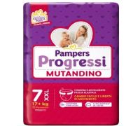 Pampers Progressi mutandino 17+kg taglia 7 xxl 15 pezzi