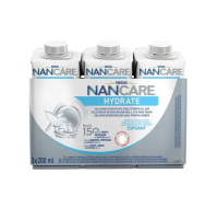 Nancare hydrate soluzione reidratante orale pronta all'uso gusto fragola 3 x 200ml 