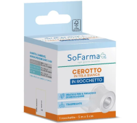 Sofarma+ cerotto in rocchetto tela 5cm x 5m