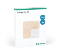 Askina Dressil medicazione in schiuma di poliuretano priva di bordo adesivo 10 x 10cm 10 pezzi