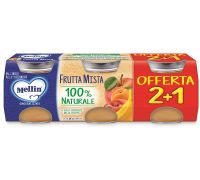 Mellin Frutta mista 100% naturale omogenizzato 3 x 100 grammi