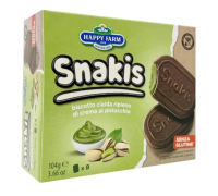 Happy Farm Snakis biscotti al pistacchio senza glutine 104 grammi
