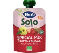 Hero Solo Frutta con cereali fragola e mela senza zuccheri aggiunti 100 grammi