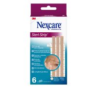 Nexcare Steri Strip color carne 6 x 75mm 6 pezzi