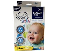 Dermacotone Baby 6m+ bavaglini monouso con adesivi di fissaggio 36 pezzi