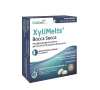 Xylimelts bocca secca pastiglie gengivali adesive per idratazione della bocca aroma neutro 40 pastiglie
