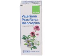 Valeriana Passiflora e Biancospino integratore rilassamento e sonno 30ml