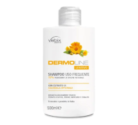 Vebix Dermoline shampoo lenitivo per uso frequente con estratti di calendula 500ml