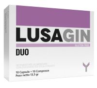 Lusagin Duo integratore per il benessere delle vie urinarie e il supporto immunitario 10 capsule + 10 compresse
