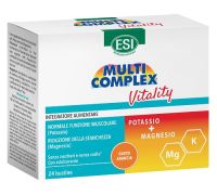 Esi multicomplex vitality integratore di magnesio e potassio gusto arancia 24 bustine