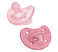 Chicco gommotto rosa in silicone 6-16m 2 pezzi