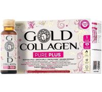 Gold Collagen Pure Plus integratore per la salute di pelle e capelli tono dell'umore ed equilibrio mestruale 10 flaconi da 50ml