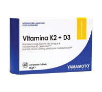 Yamamoto Research Vitamina K2 + D3 integratore per le ossa e la circolazione 60 compresse