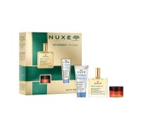 Nuxe Les Iconiques cofanetto con olio secco 50ml + crema idratante 30ml + balsamo labbra 15 grammi
