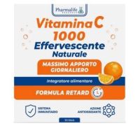 Vitamina C 1000 Effervescente Naturale integratore per il sistema immunitario formula retard 30 stick