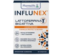 Influnex Lattoferrina Bioattiva integratore per la flora intestinale e le difese dell'organismo 30 compresse
