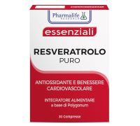 Essenziali Resveratrolo Puro iintegratore antiossidante e per il benessere cardiovascolare 30 compresse