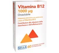 Vitamina B12 1000 µg contribuisce alla riduzione di stanchezza e affaticamento 60 compresse orosolubili