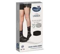 Sauber Linea Unisex 13-17mmHg calza corta unisex filato q-skin 70 denari colore blu taglia l