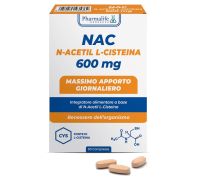 Nac N-acetil L-cisteina 600mg integratore per il benessere respiratorio e il supporto antiossidante 60 compresse