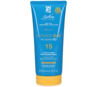 Bionike defence sun pro repair 4d spf 15 latte solare fluido protezione media 200ml