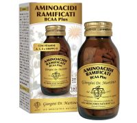 Aminoacidi Ramificati BCAA Plus integratore per la crescita muscolare e il recupero 20 dosi 180 pastiglie