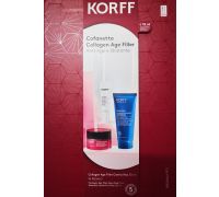 Korff Collagen Age Filler Anti-Age e Idratante cofanetto con crema viso 50ml + siero viso 10ml + essential latte all in one 100ml