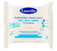 Laurella Visage salviettine struccanti per viso occhi e labbra 20 pezzi