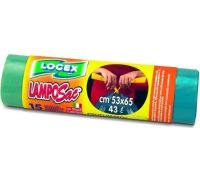 Logex Lamposac sacchi rifiuti con maniglia 53 x 65cm 15 pezzi
