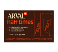 Arval Half Times accelera l'abbronzatura 3 x abbonzante rapido 10ml + 3 x fissante rapido 10ml