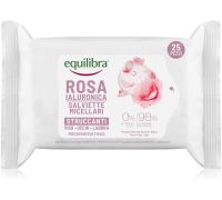 Rosa Ialuronica salviette micellari struccanti per viso occhi e labbra 25 pezzi