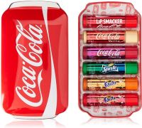Lip Smacker coca cola can tin box balsamo labbra 6 pezzi
