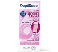 Depilsoap cera depilatoria ricarica roll on rosa 1 pezzo