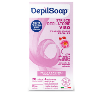 Depilsoap strisce depilatorie viso pelli delicate 24 pezzi