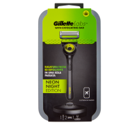 Gillette labs neon night edition trafilo rasoio + 2 lame