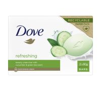 Dove Refreshing sapone solido rinfrescante idratante 2 x 90 grammi