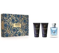 Versace pour homme cofanetto con eau de toilette uomo 50ml + shower gel 50ml + after shave 50ml