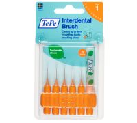 TePe Original Arancione ISO 1 Scovolino per rimuovere la placca interdentale uso quotidiano 6 pezzi