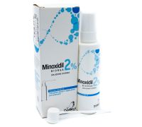 Minoxidil Biorga 2% caduta dei capelli soluzione cutanea 60ml | confezione esterna macchiata e danneggiata