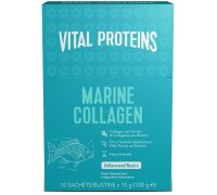 Vital Proteins Marine Collagen integratore per il benessere di pelle e articolazioni 10 bustine da 10 grammi | confezione esterna danneggiata
