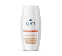 Rilastil Ultra 100-Protector Spf 50+ fluido idratante colorato protezione molto alta 50ml | scatola esterna danneggiata
